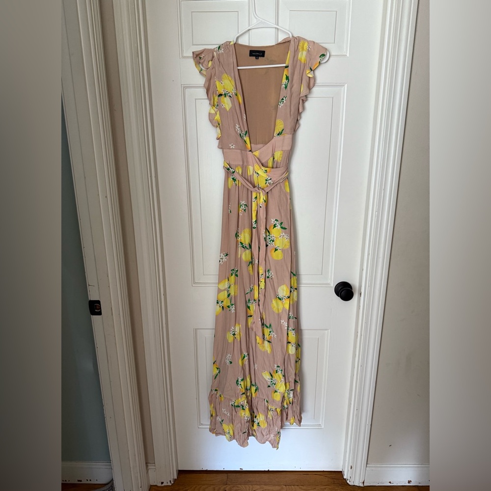 MAJORELLE Sweet Pea Lemon Maxi Dress